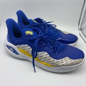 Under Armour Blue and Yellow Athletic Shoes